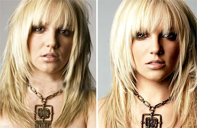 Before-and-after-picture-of-Britney-spears-face
