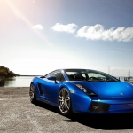 2012 Lamborghini Gallardo Lp560 Blue Color Front