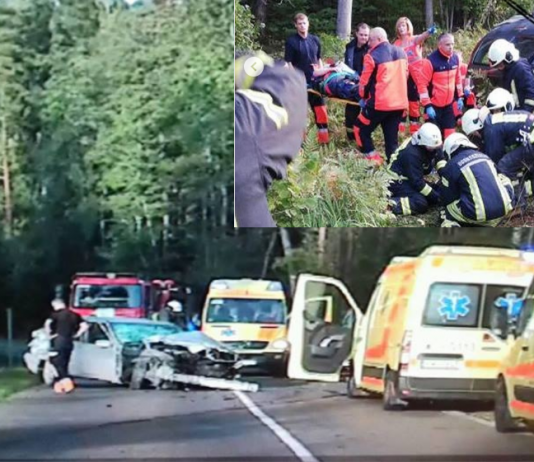 Notikusi ļoti smaga auto avārija! Cietuši 4 cilvēki – No mašīnas nekas nav palicis pāri!