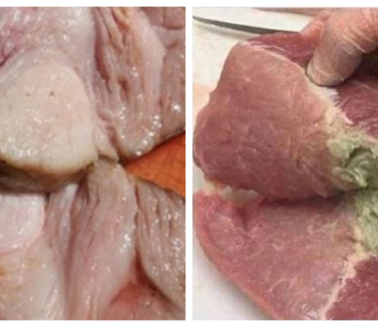 “Ja redzu pelējumu gaļā, man tas ir jāizgriež. Pēc tam visu pārējo gabalu pārdodu…”